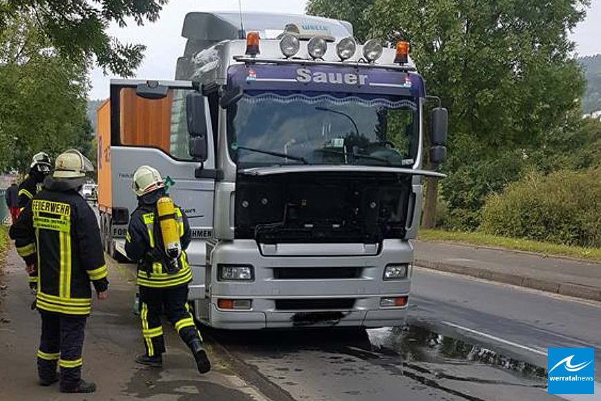 LKW-Brand in der Aue LKW-Brand in der Aue