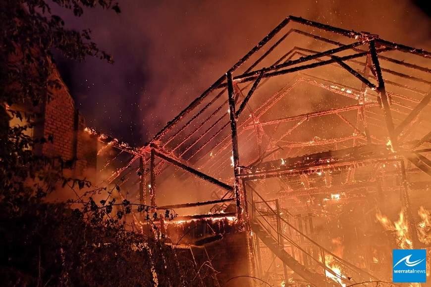 Großbrand in Großensee Großbrand in Großensee