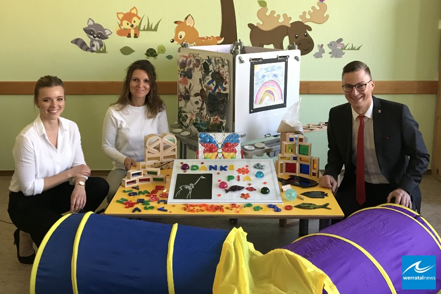 Kindergarten Pfiffikus freut sich über Spende Kindergarten Pfiffikus freut sich über Spende