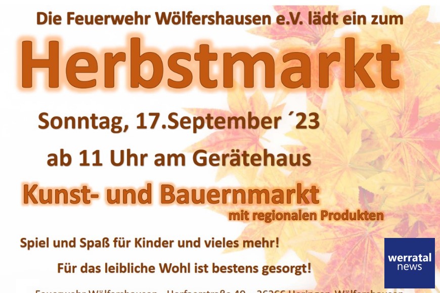 Herbstmarkt am 17. September 2023 in Wölfershausen